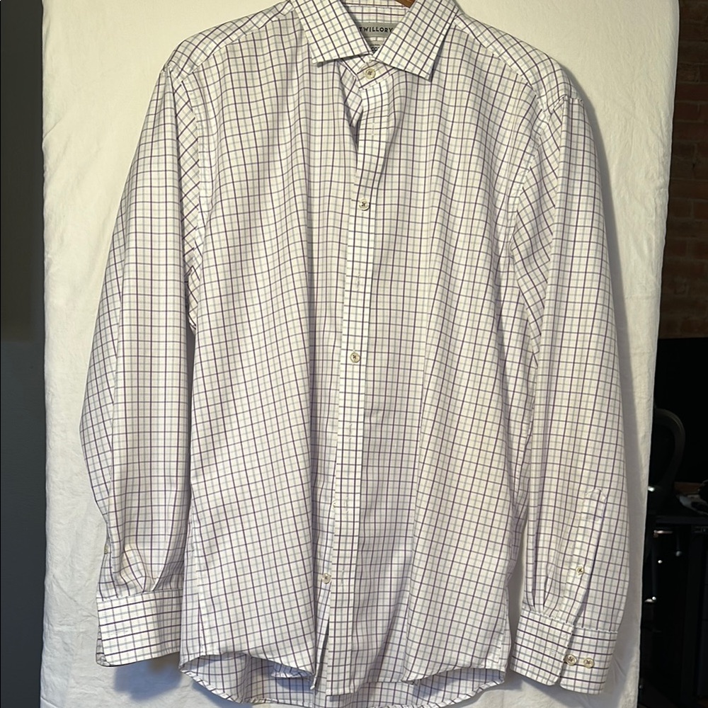 Twillory Tailored Fit Dress Shirt with Classic Collar